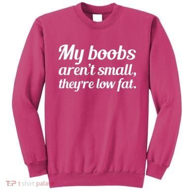 My Boobs Aren't Small They're Low Fat Sweatshirt