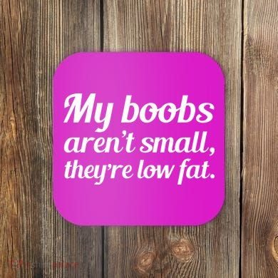 My Boobs Aren't Small They're Low Fat Coaster