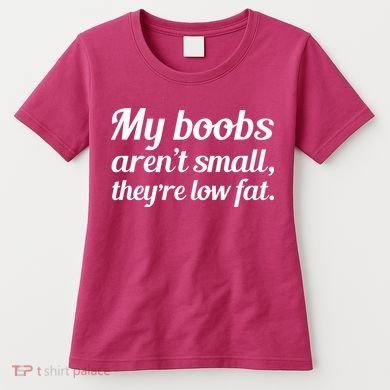 My Boobs Aren't Small They're Low Fat Women's T-Shirt