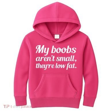 My Boobs Aren't Small They're Low Fat Kids Hoodie