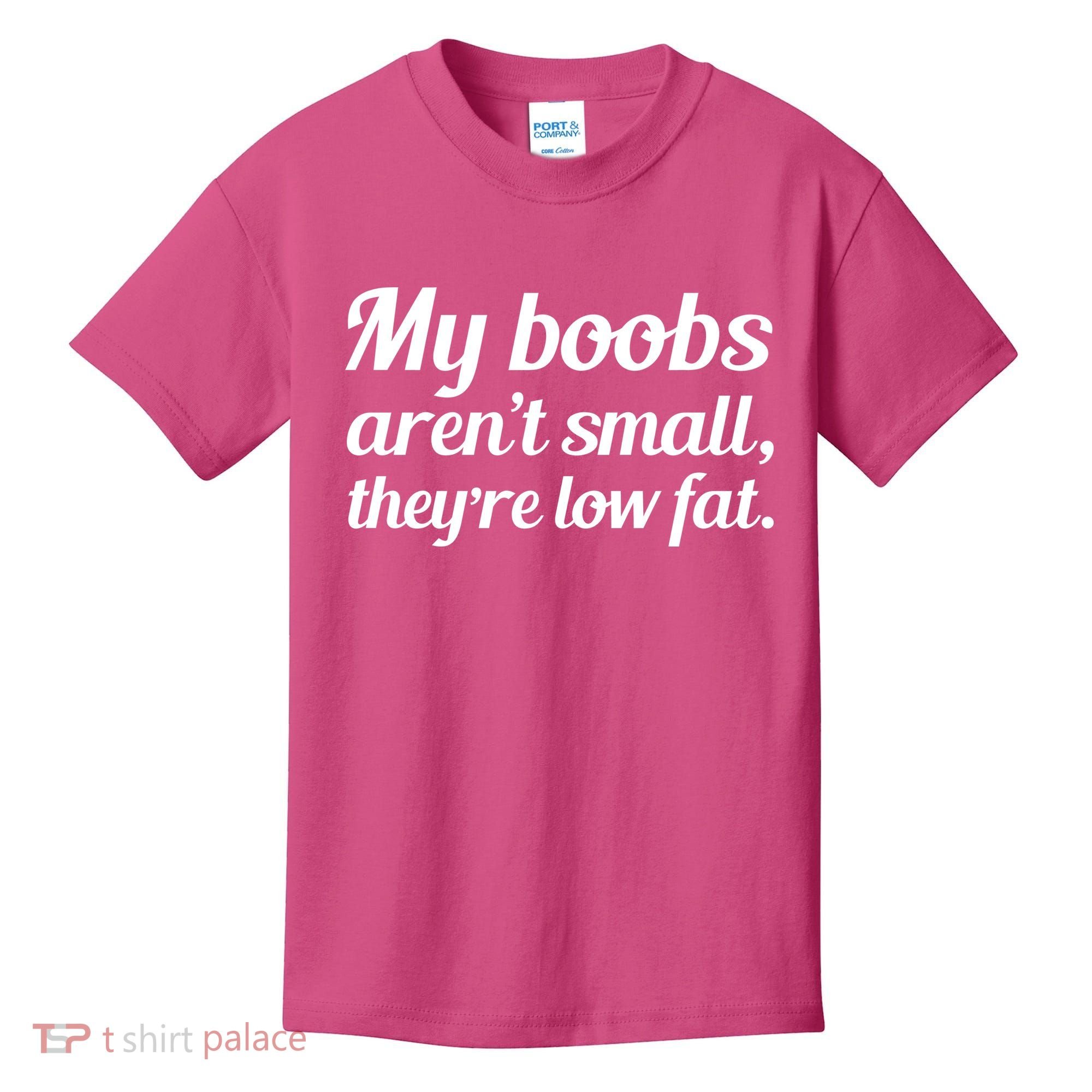 My Boobs Aren't Small They're Low Fat Kids T-Shirt