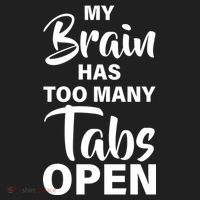 My brain has too many tabs open Women's Sweatshirt thumb 2