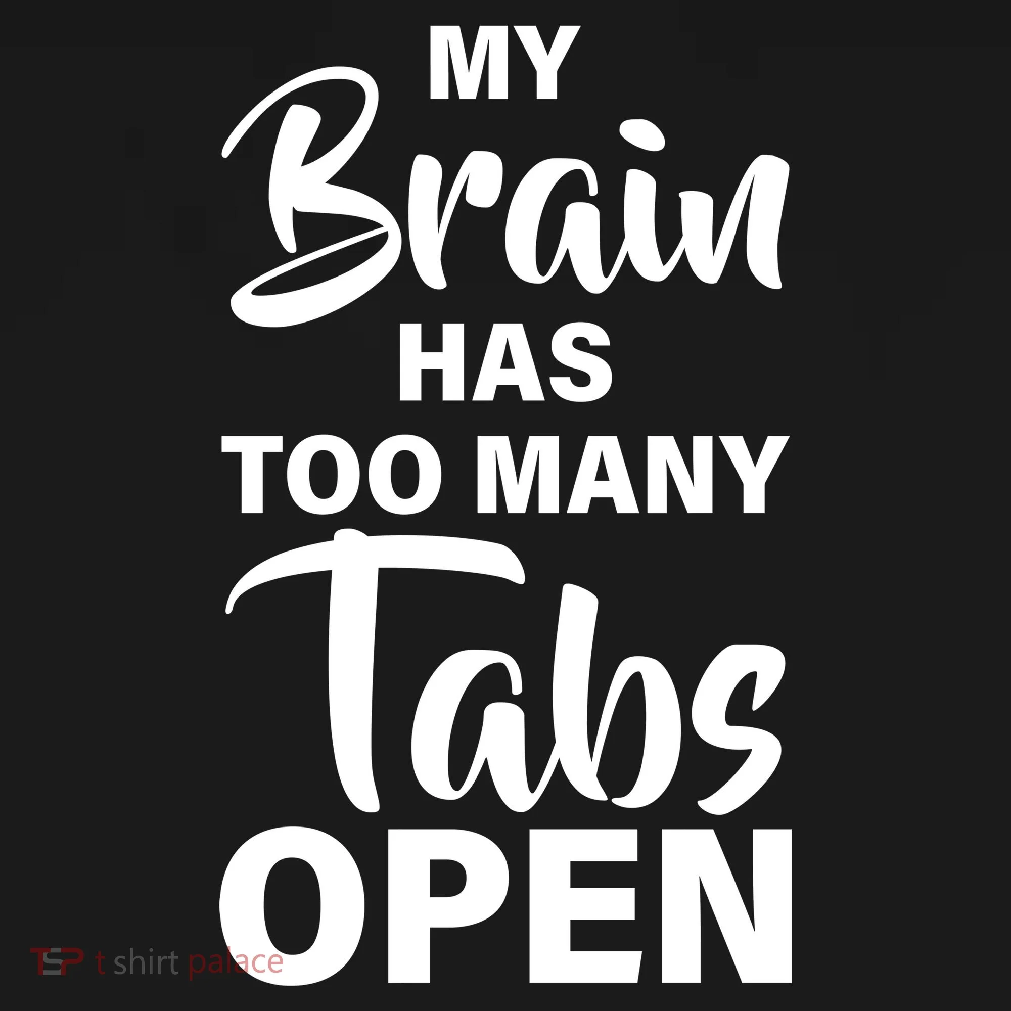 My brain has too many tabs open Doggie Tank