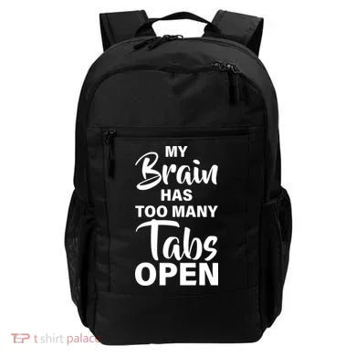 My brain has too many tabs open Backpack