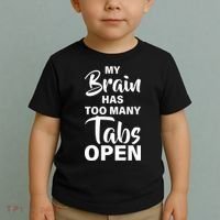 My brain has too many tabs open Toddler T-Shirt thumb 2