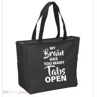 My brain has too many tabs open Tote Bag thumb 2