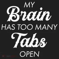 My Brain Has Too Many Tabs Open Funny Nerd Golf Towel thumb 3