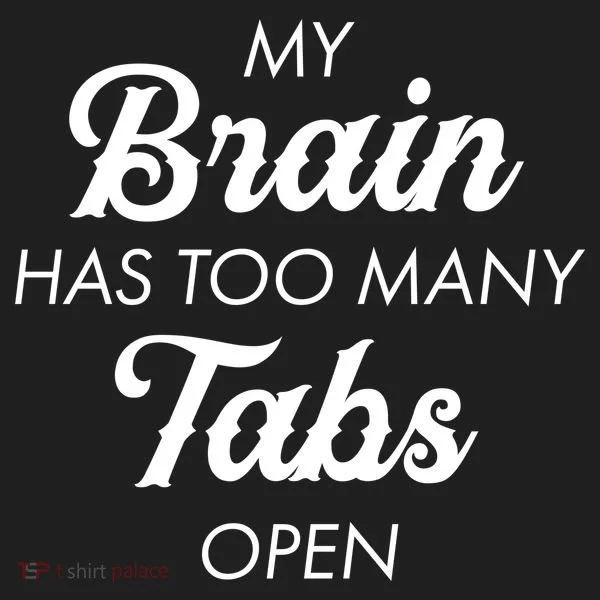 My Brain Has Too Many Tabs Open Funny Nerd Golf Towel