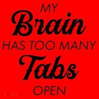 My Brain Has Too Many Tabs Open Funny Nerd Santa Hat thumb 1