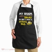 My Broom Broke Drive School Bus Apron thumb 2