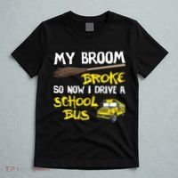My Broom Broke Drive School Bus T-Shirt thumb 5