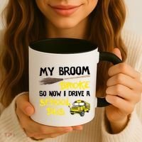 My Broom Broke Drive School Bus Coffee Mug thumb 3