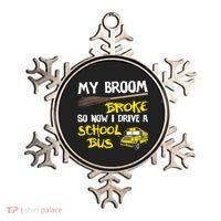 My Broom Broke Drive School Bus Ornament thumb 0