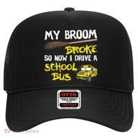 My Broom Broke Drive School Bus Hat thumb 0
