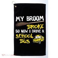 My Broom Broke Drive School Bus Golf Towel thumb 0