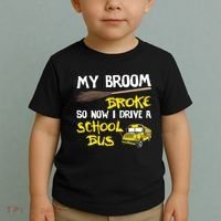 My Broom Broke Drive School Bus Toddler T-Shirt thumb 2