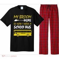 My Broom Broke So Now I Drive A School Bus Pajama Set thumb 0