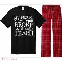 My Broom Broke So Now I Teach Pajama Set thumb 0
