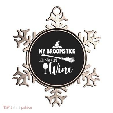My Broomstick Runs On Wine Ornament