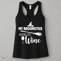 My Broomstick Runs On Wine Women's Tank Top thumb 3