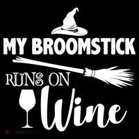 My Broomstick Runs On Wine Visor thumb 3