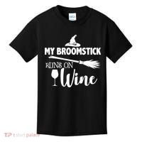 My Broomstick Runs On Wine Kids T-Shirt thumb 0