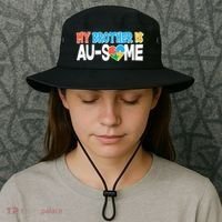 My Brother Is AU-SOME Autism Awareness Bucket Hat thumb 3