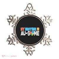 My Brother Is AU-SOME Autism Awareness Ornament thumb 0