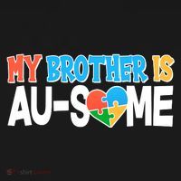 My Brother Is AU-SOME Autism Awareness Ornament thumb 1