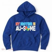 My Brother Is AU-SOME Autism Awareness Hoodie thumb 0