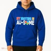 My Brother Is AU-SOME Autism Awareness Hoodie thumb 2