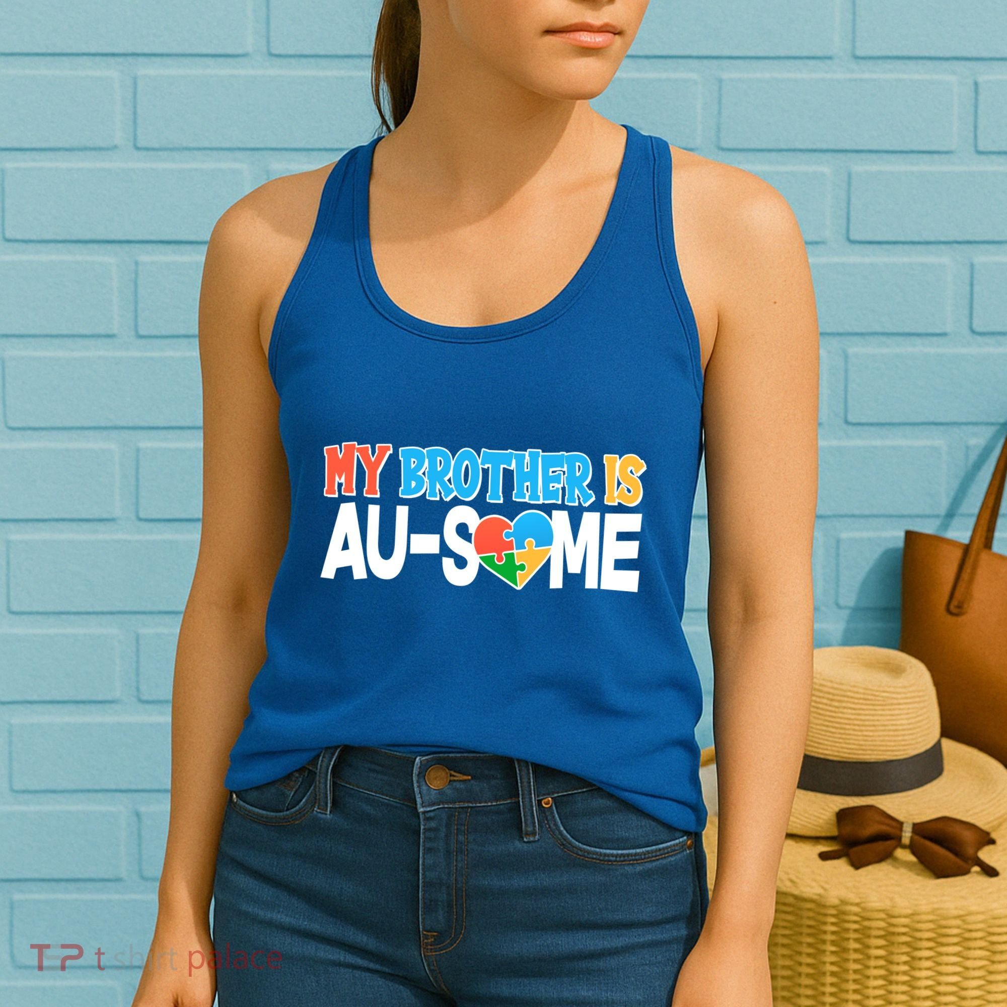 My Brother Is AU-SOME Autism Awareness Women's Tank Top