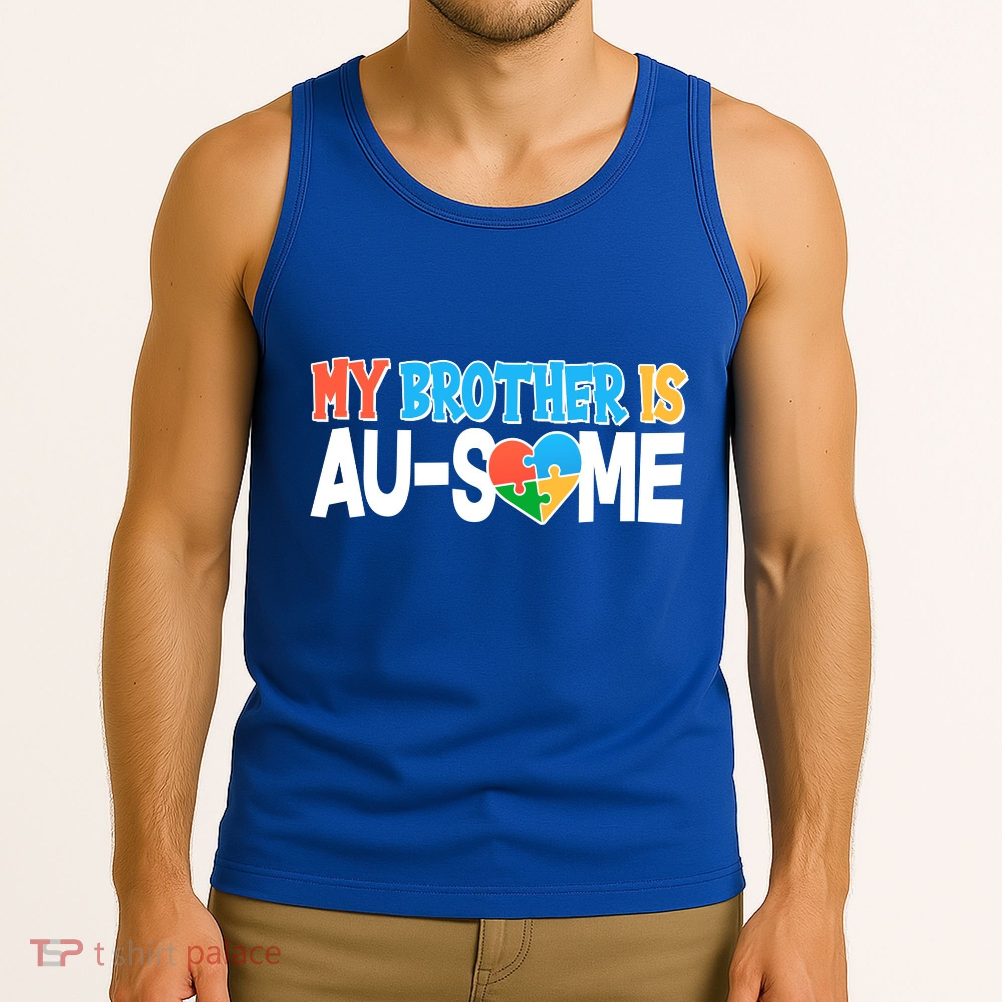 My Brother Is AU-SOME Autism Awareness Tank Top