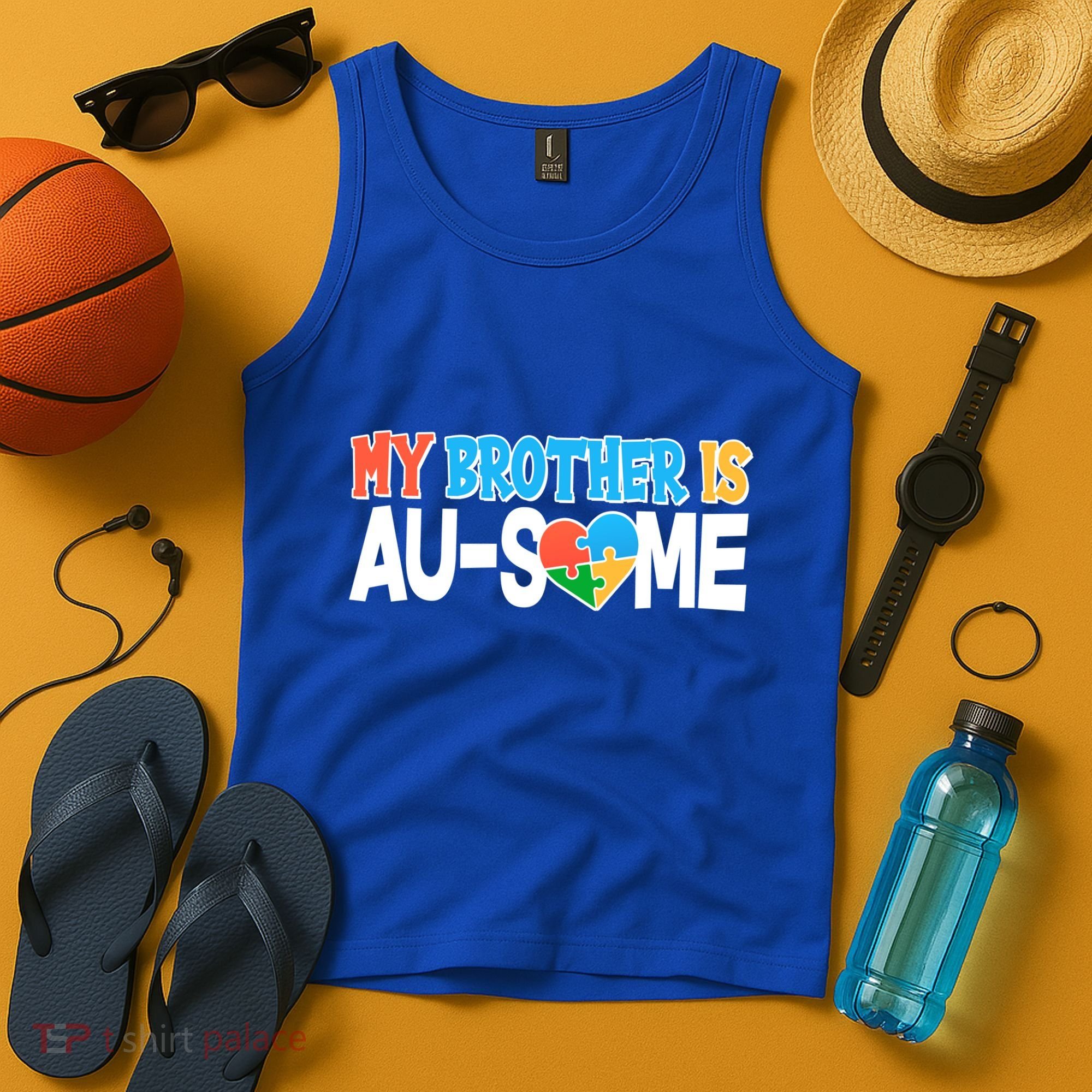 My Brother Is AU-SOME Autism Awareness Tank Top