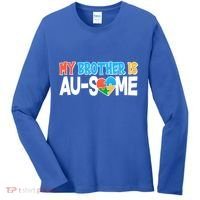 My Brother Is AU-SOME Autism Awareness Women's Long Sleeve Shirt thumb 0