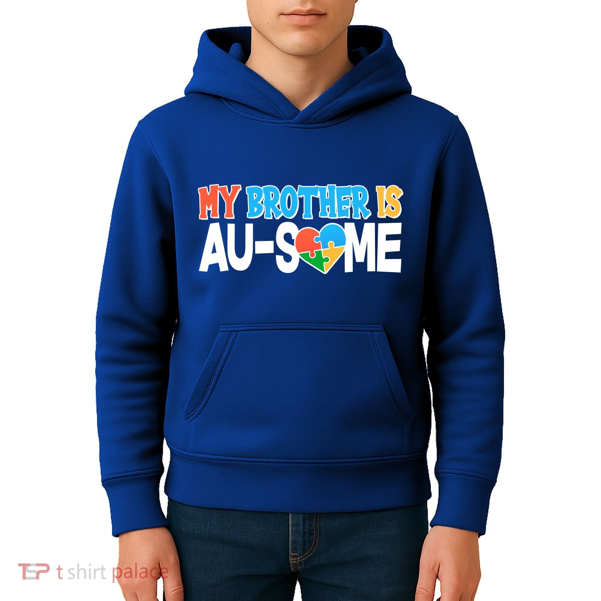 My Brother Is AU-SOME Autism Awareness Kids Hoodie