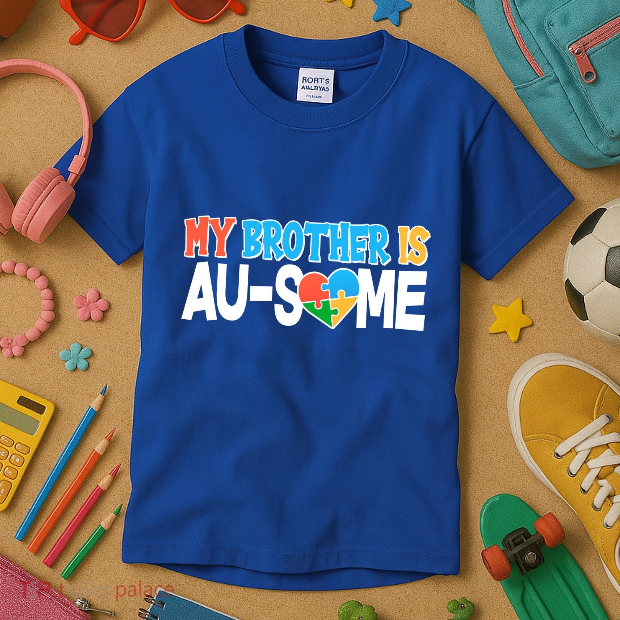 My Brother Is AU-SOME Autism Awareness Kids T-Shirt