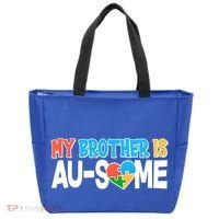 My Brother Is AU-SOME Autism Awareness Tote Bag thumb 0