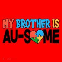My Brother Is AU-SOME Autism Awareness Santa Hat thumb 1