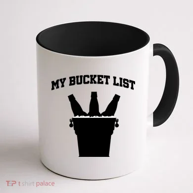 My Bucket List Coffee Mug back