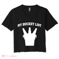 My Bucket List Women's Crop Top Tee thumb 0