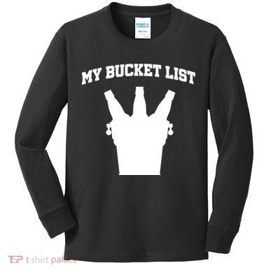My Bucket List Kids Long Sleeve Shirt