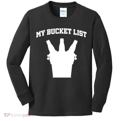 My Bucket List Kids Long Sleeve Shirt