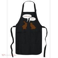 My Butt Hurts Funny Easter Chocolate Bunny Apron thumb 0