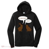 My Butt Hurts Funny Easter Chocolate Bunny Women's Hoodie thumb 0