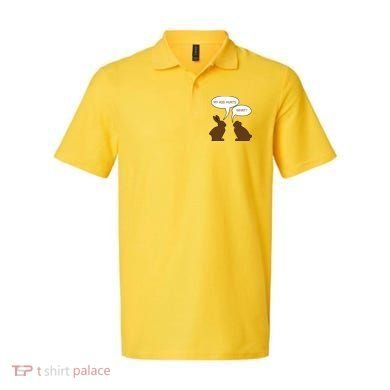 My Butt Hurts Funny Easter Chocolate Bunny Polo