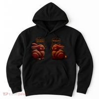 My Butt Hurts! What? Funny Easter Chocolate Bunny Bunnies Hoodie thumb 0