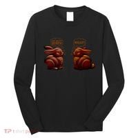 My Butt Hurts! What? Funny Easter Chocolate Bunny Bunnies Long Sleeve Shirt thumb 0
