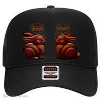 My Butt Hurts! What? Funny Easter Chocolate Bunny Bunnies Hat thumb 0