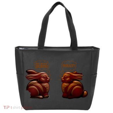 My Butt Hurts! What? Funny Easter Chocolate Bunny Bunnies Tote Bag